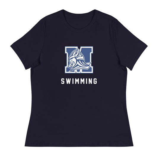 Women's Maclay Swimming Bella + Canvas Relaxed T-shirt