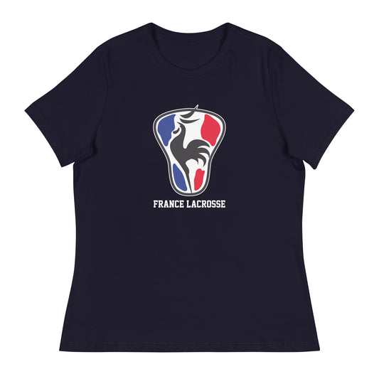 Women's France Lacrosse Bella + Canvas Relaxed T-shirt