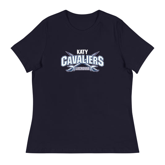 Women's Katy Cavaliers Lacrosse Bella + Canvas Relaxed T-Shirt