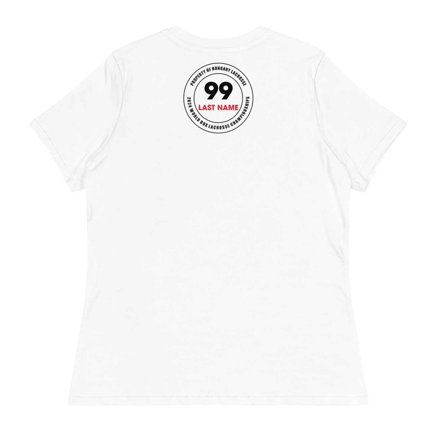 Women's Hungary Box Lacrosse 2024 Worlds T-Shirt - Personalized
