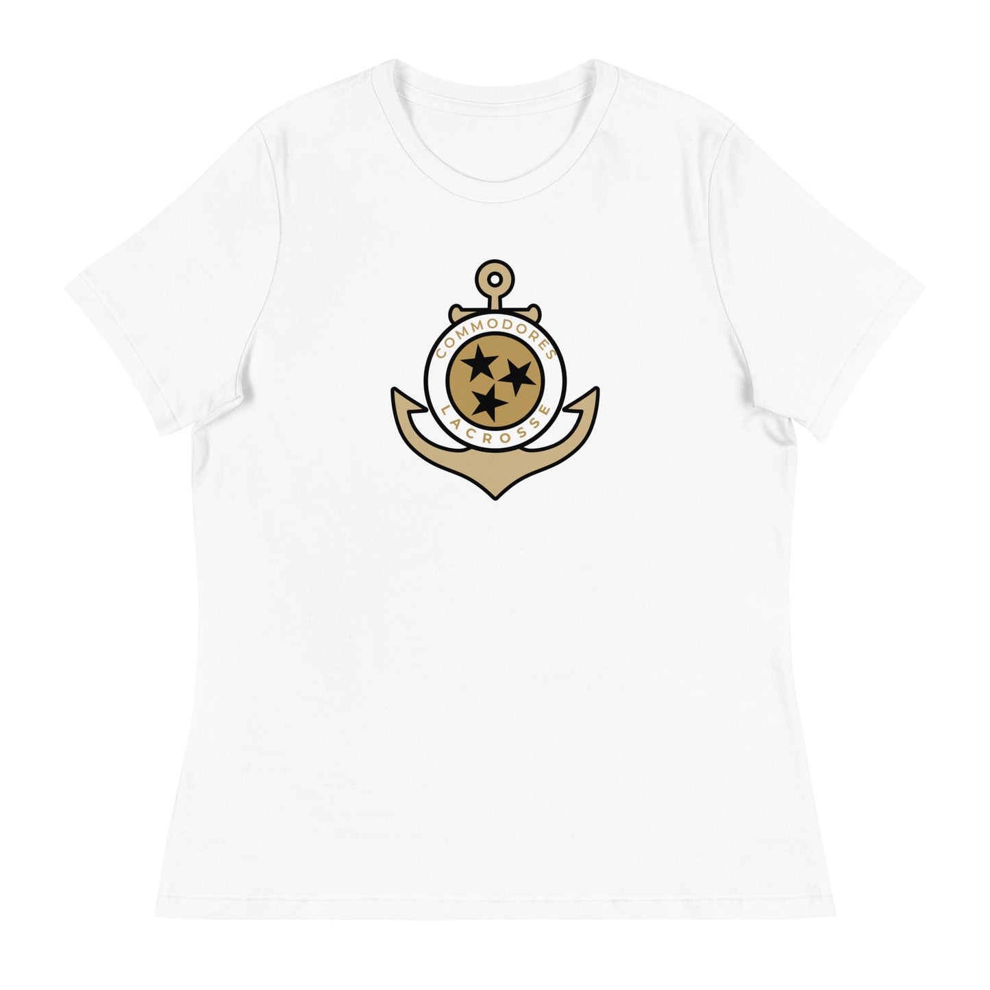 Women's Commodores Lacrosse Club Bella + Canvas Relaxed T-Shirt
