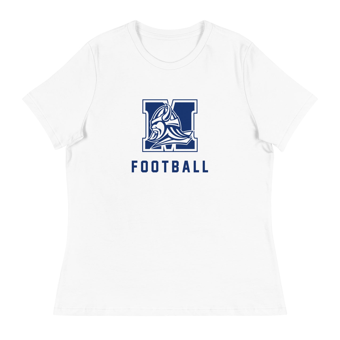 Women's Maclay Football Bella + Canvas Relaxed T-Shirt