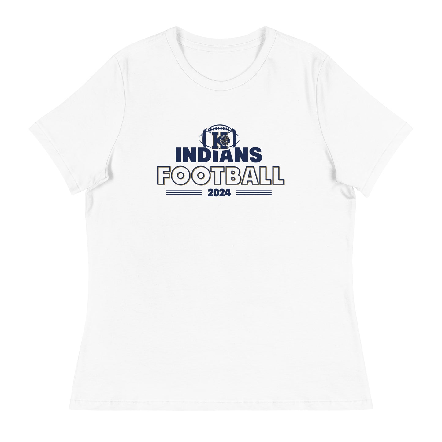 Women's Keller Football Bella + Canvas Relaxed T-Shirt