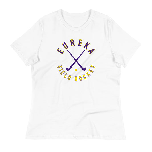 Women's Eureka Field Hockey Bella + Canvas Relaxed T-Shirt