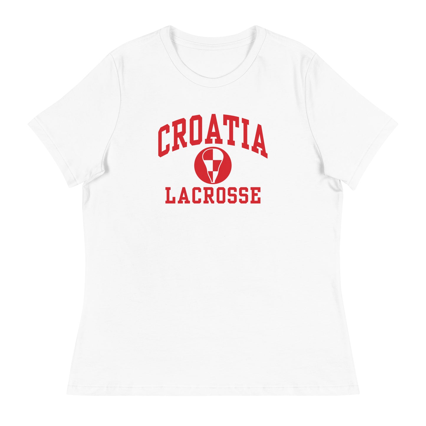 Women's Croatia Lacrosse Bella + Canvas Relaxed T-shirt