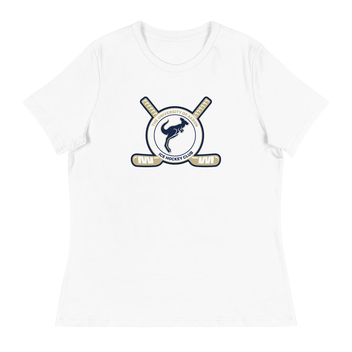 Women's Akron Hockey Bella + Canvas Relaxed T-shirt