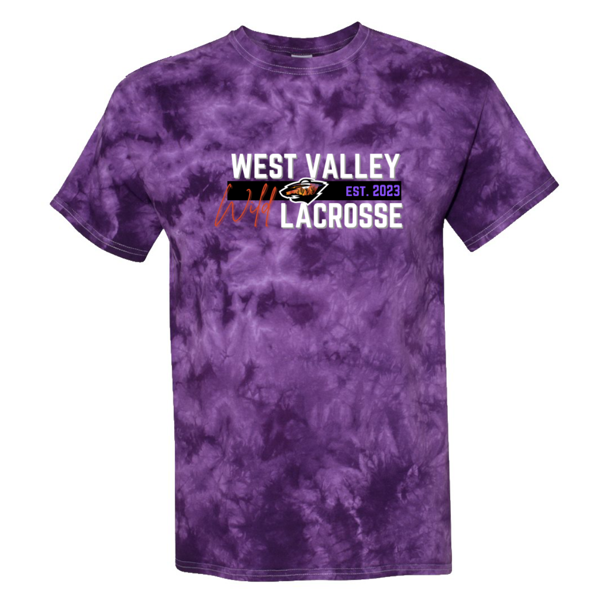 Adult WVW Lacrosse Dyenomite Crystal Tie-Dyed T-Shirt
