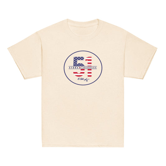 Youth 51 Stars Lacrosse Gildan Cotton T-Shirt