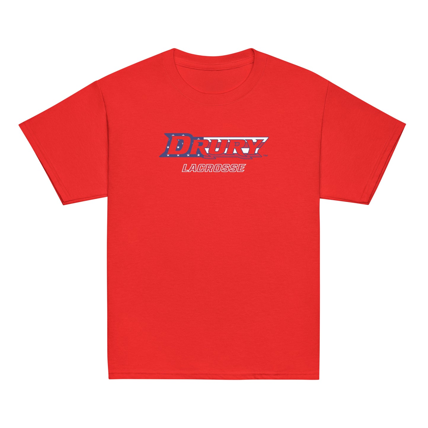 Youth Drury Lacrosse Gildan Cotton T-Shirt
