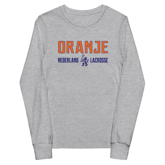 Youth Netherlands Lacrosse Bella + Canvas Long Sleeve Tee