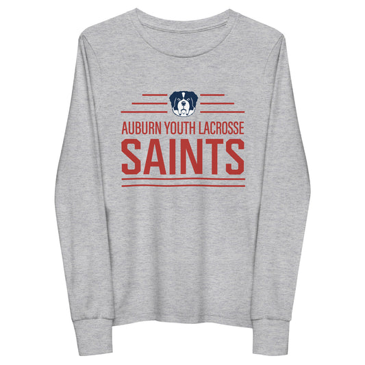 Youth Auburn Lacrosse Bella + Canvas Long Sleeve