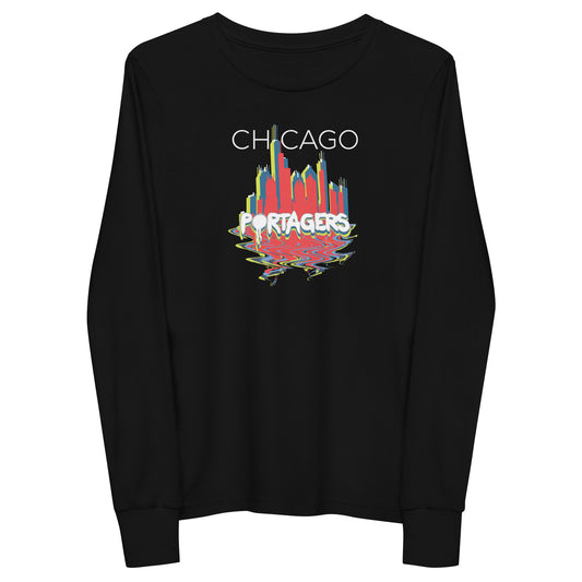 Youth Chicago Portagers Bella + Canvas Long Sleeve Shirt