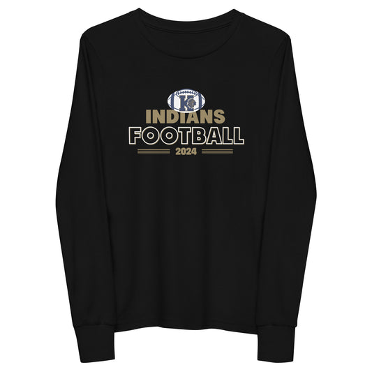 Youth Keller Football Bella + Canvas Long Sleeve Shirt