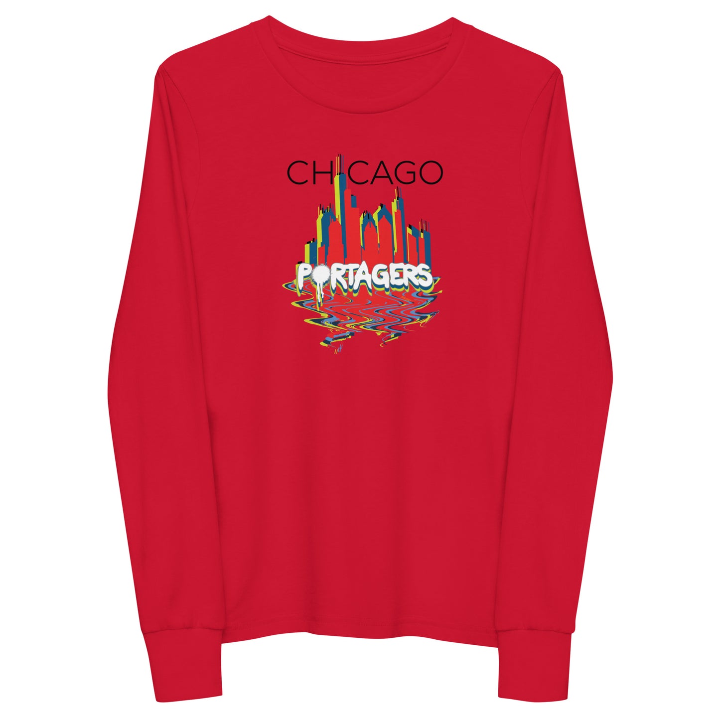 Youth Chicago Portagers Bella + Canvas Long Sleeve Shirt