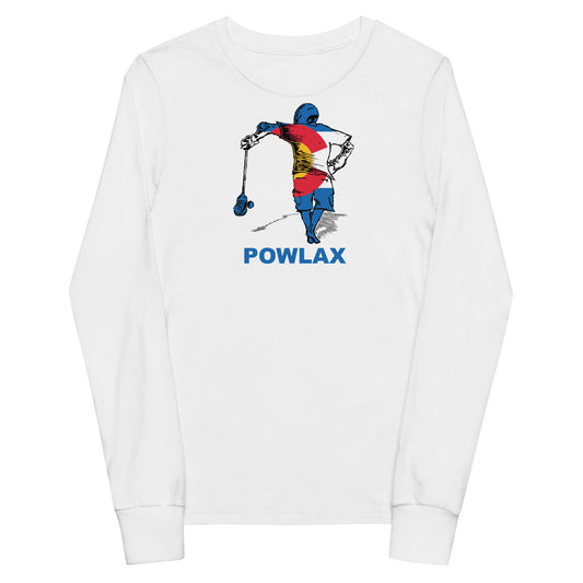 Youth POWLAX Bella + Canvas Long Sleeve Tee