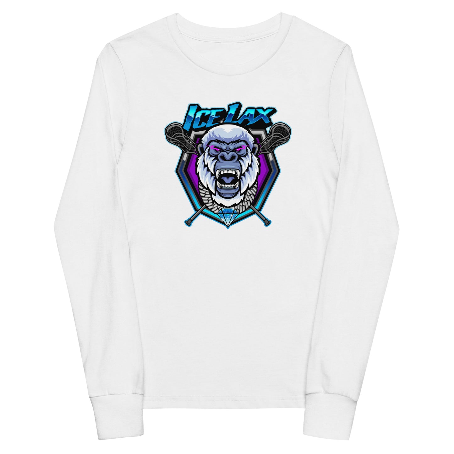 Youth ICE LAX Bella + Canvas Long Sleeve Shirt