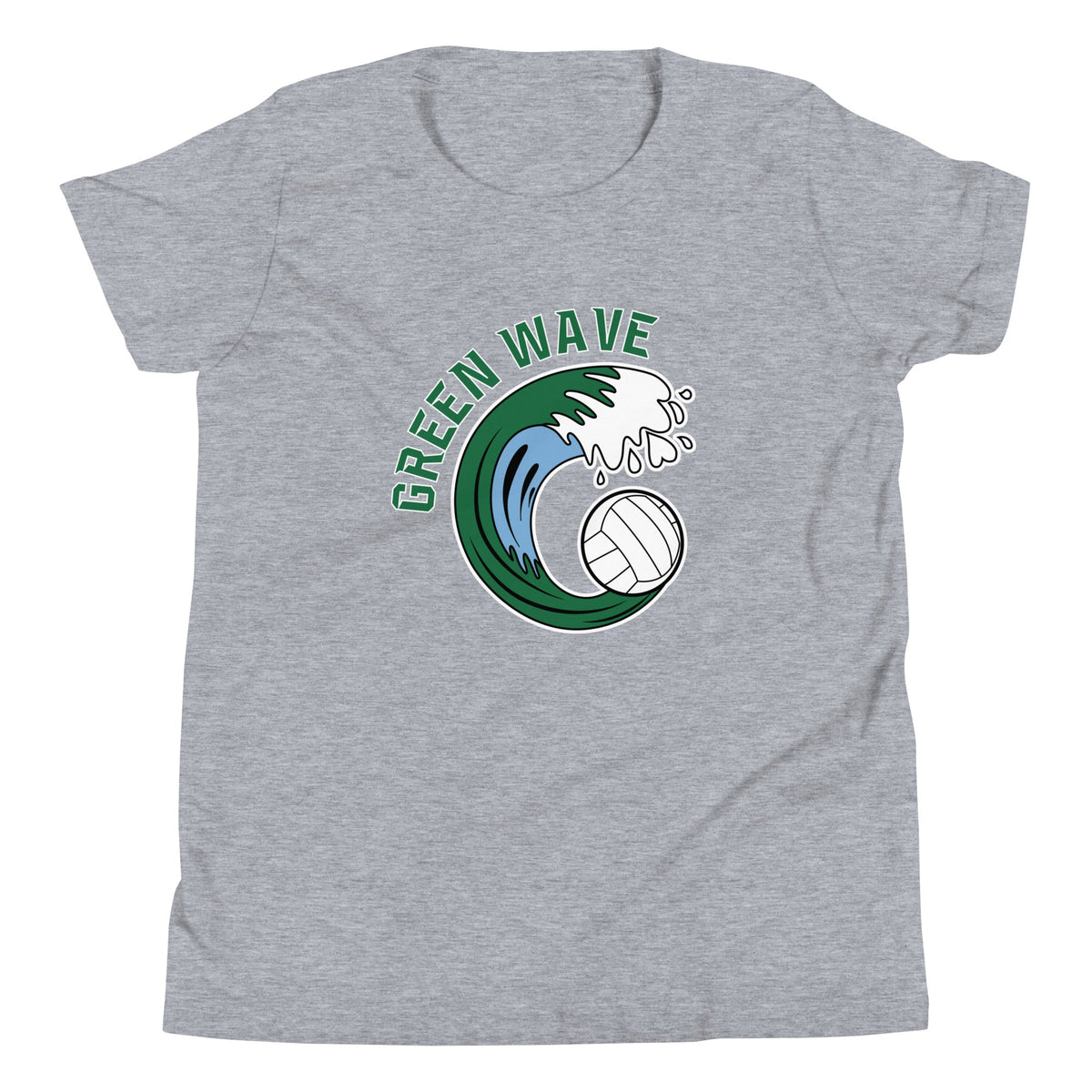 Youth Green Wave Bella + Canvas T-shirt