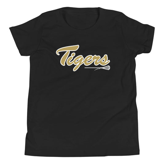 Youth Drip Tigers Lacrosse Bella + Canvas Short Sleeve T-Shirt