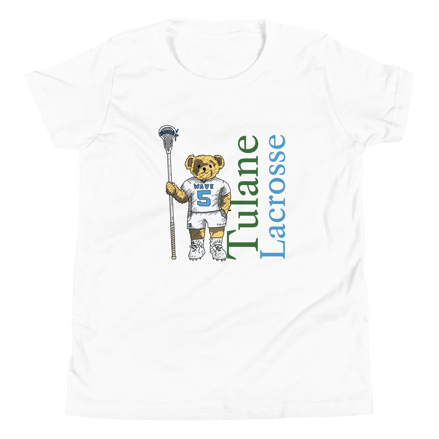 Youth Tulane Lacrosse Bella + Canvas T-shirt