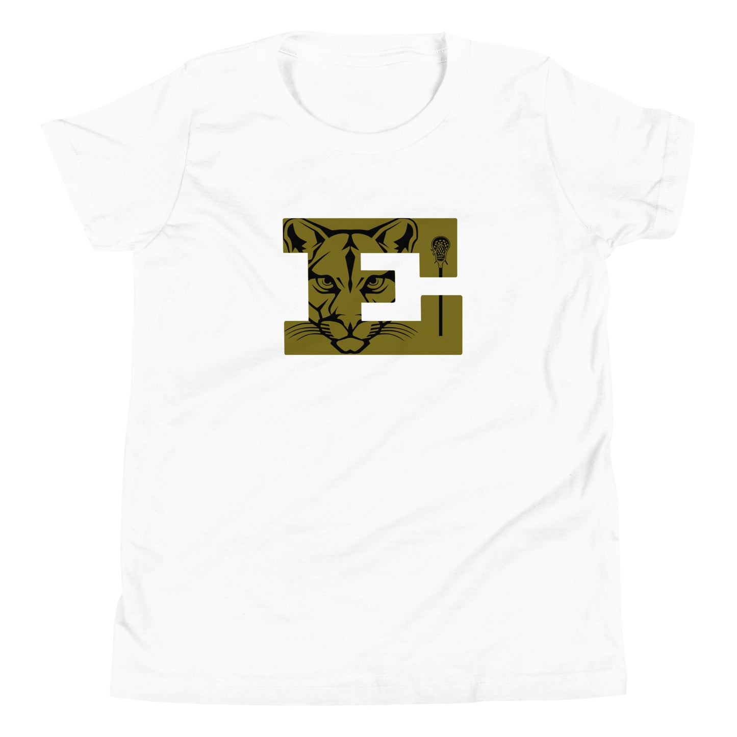 Youth Evergreen High School Lacrosse Bella + Canvas T-shirt