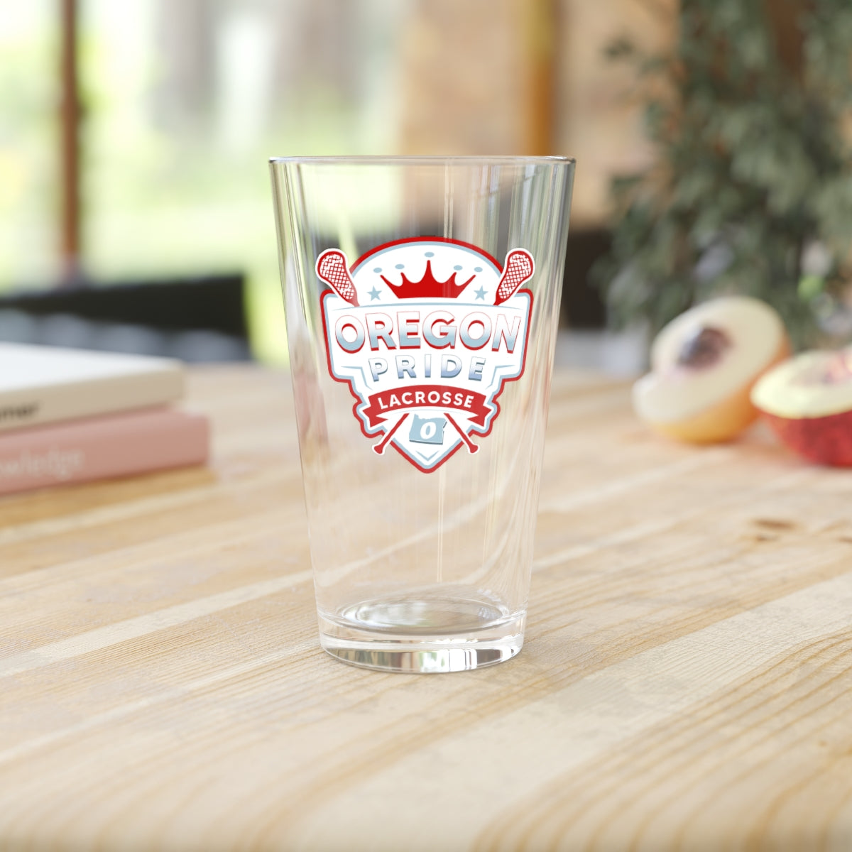 Oregon Pride Lacrosse Pint Glass - 16oz