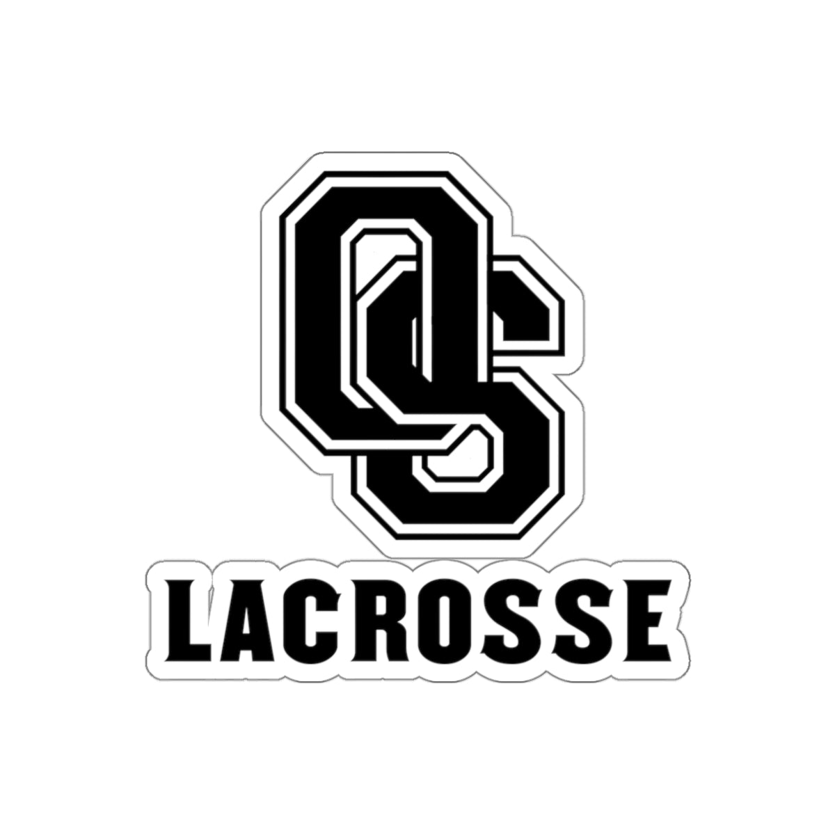 Old Saybrook Lacrosse Die-Cut Stickers