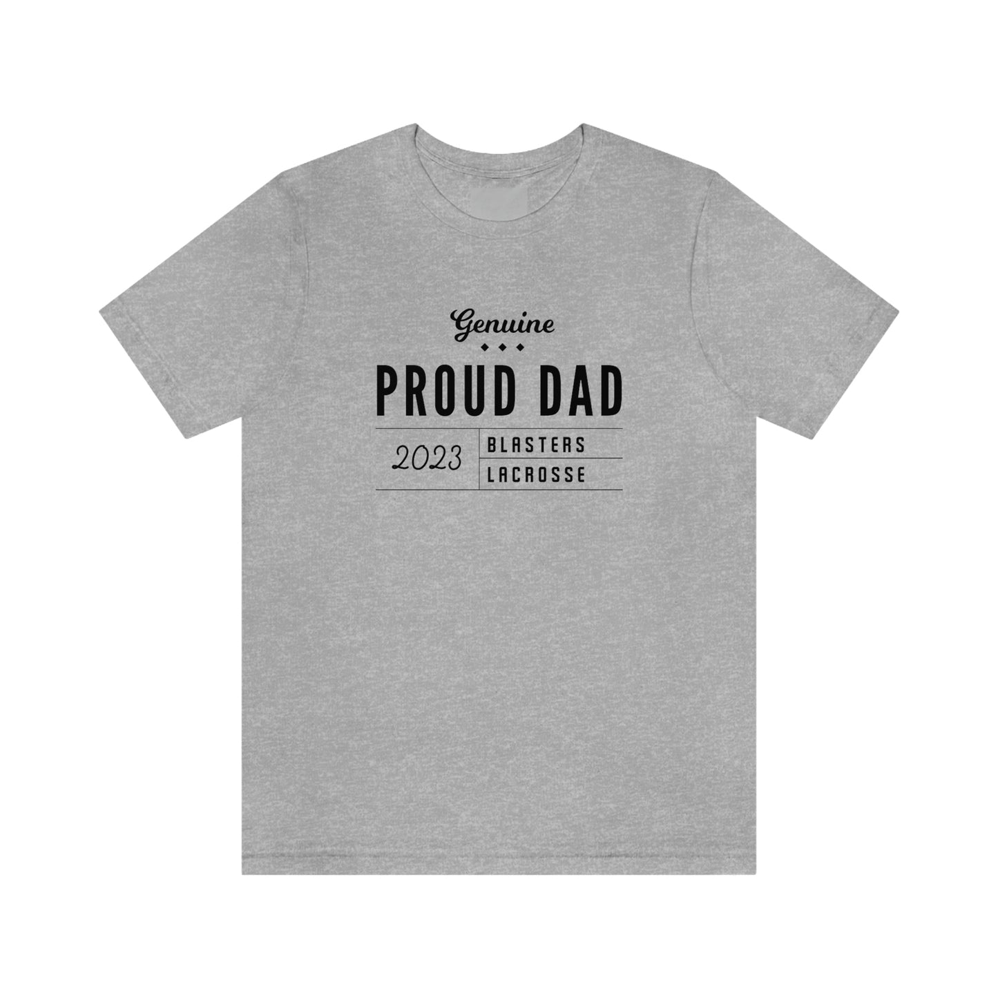 Adult Blasters MS Lacrosse Bella + Canvas Short Sleeve Cotton Tee - Dad