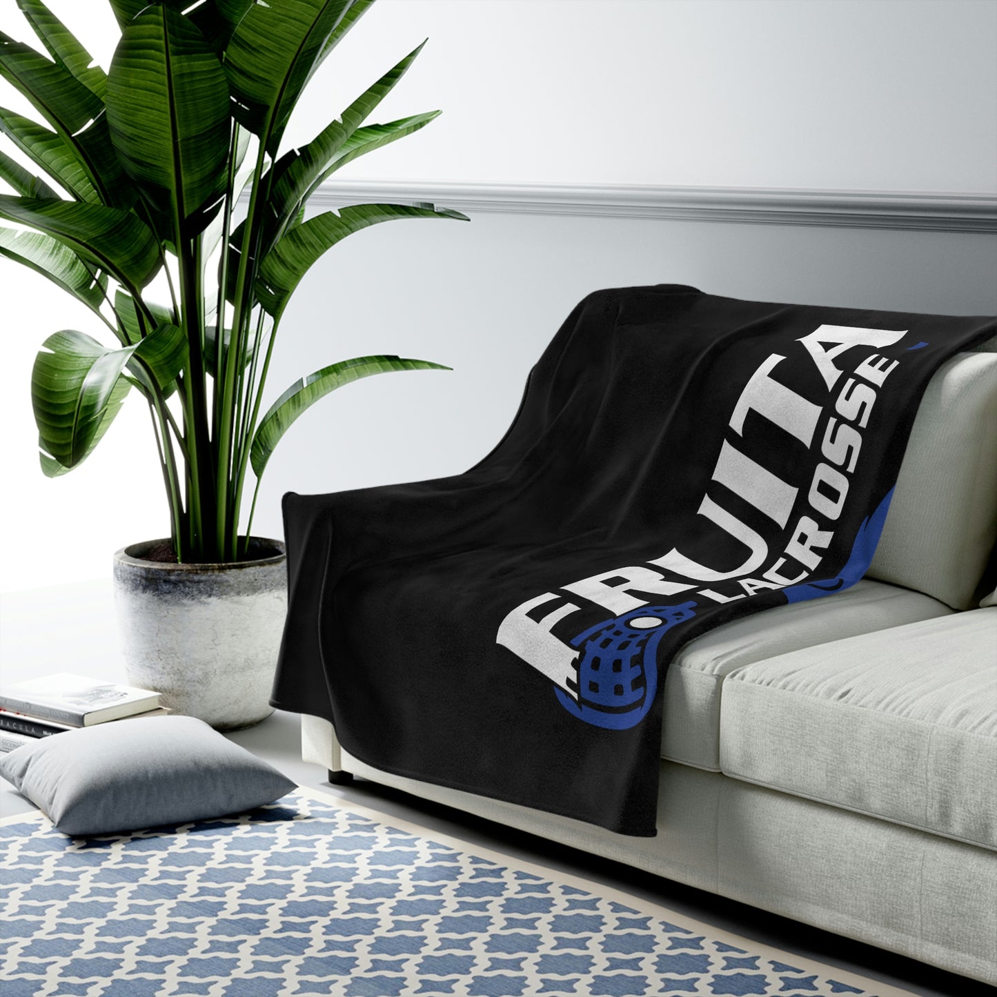 Fruita Lacrosse Velveteen Plush Blanket