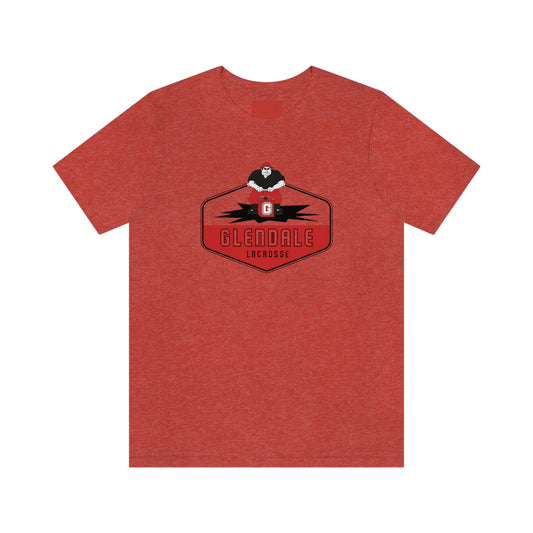 Adult Glendale HS Lacrosse Bella + Canvas Short Sleeve Cotton Tee