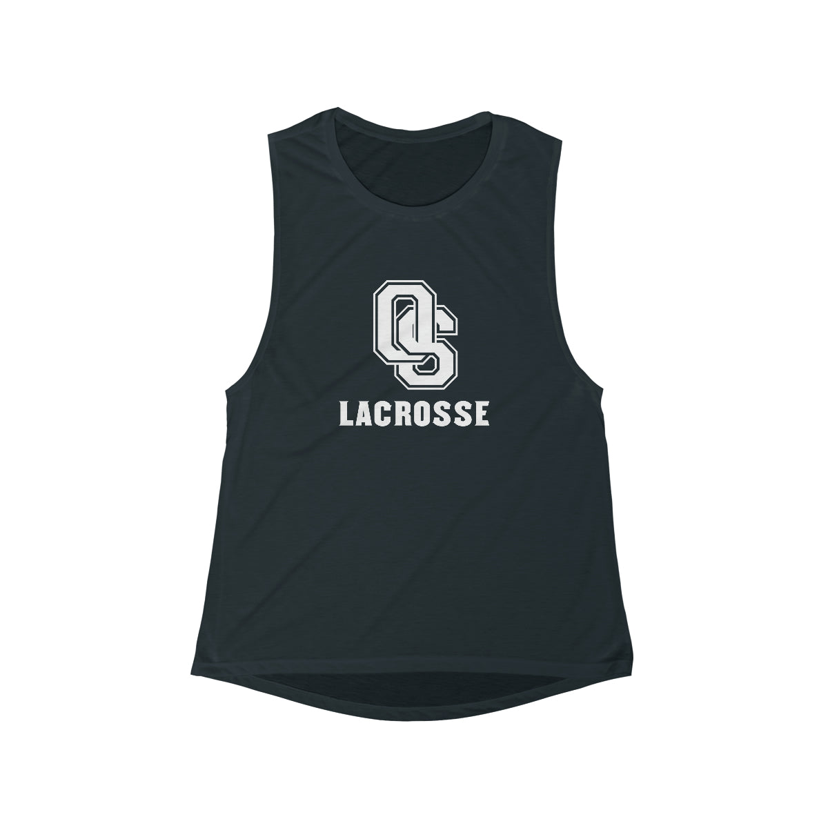 Women's Old Saybrook Lacrosse Bella + Canvas Flowy Scoop Muscle Tank