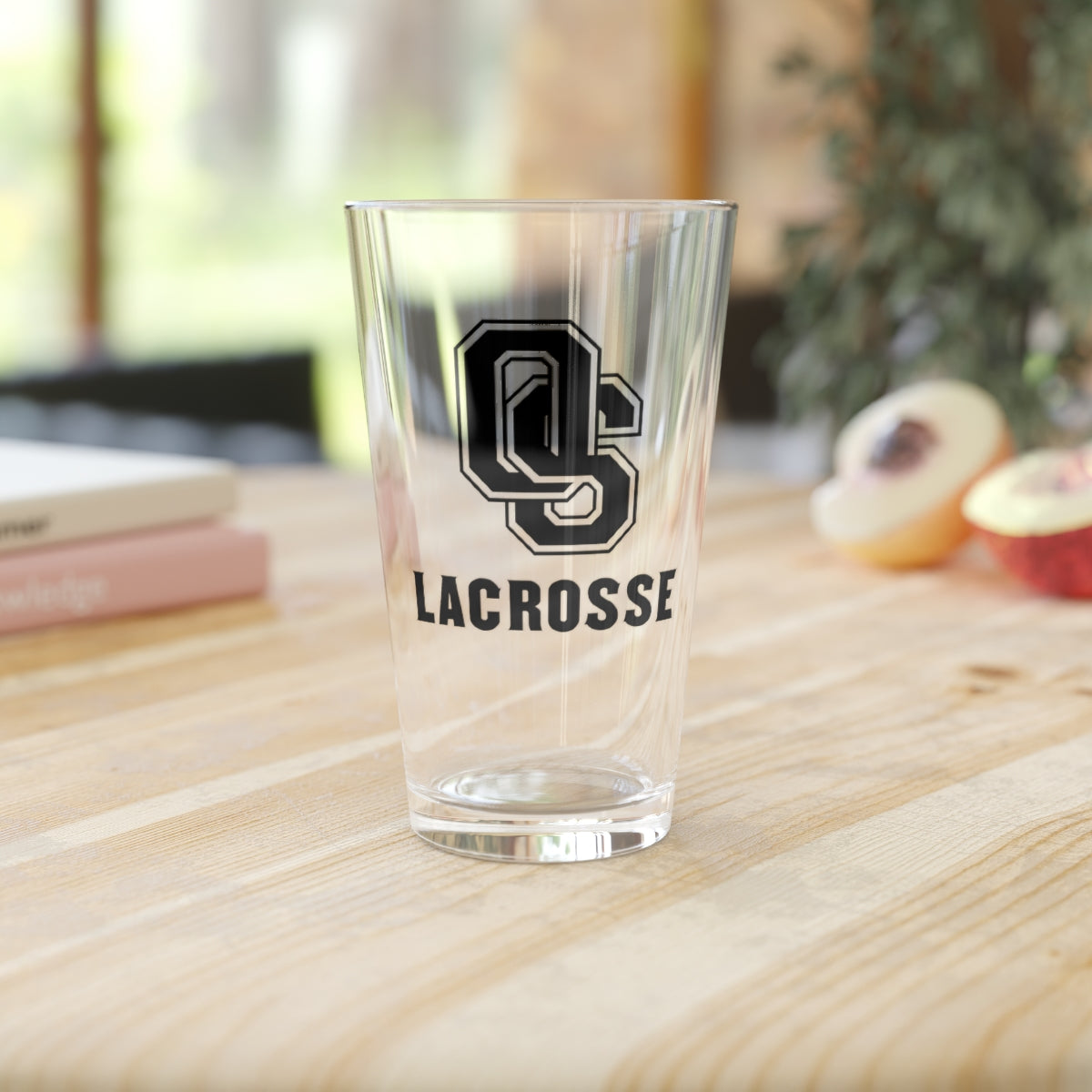 Old Saybrook Lacrosse Pint Glass - 16oz