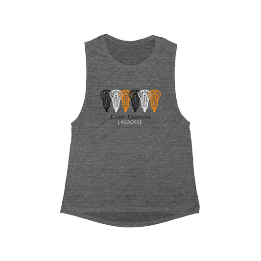 Women's Los Gatos G Lax Bella + Canvas Flowy Scoop Muscle Tank