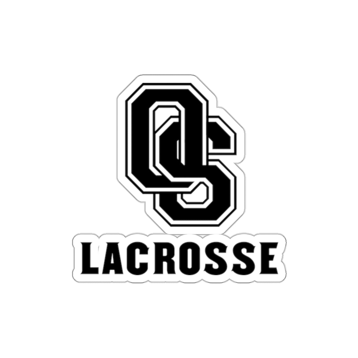 Old Saybrook Lacrosse Die-Cut Stickers
