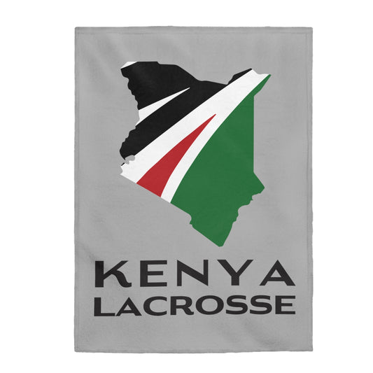 Kenya Lacrosse Velveteen Plush Blanket