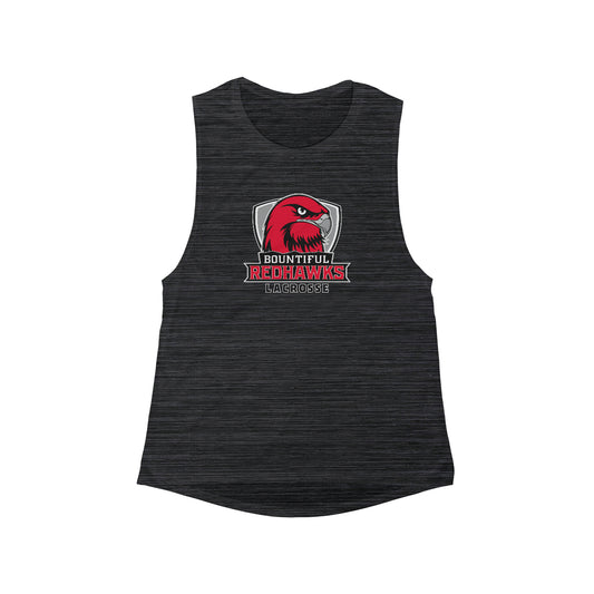 Women's Bountiful Lacrosse Bella + Canvas Flowy Scoop Muscle Tank