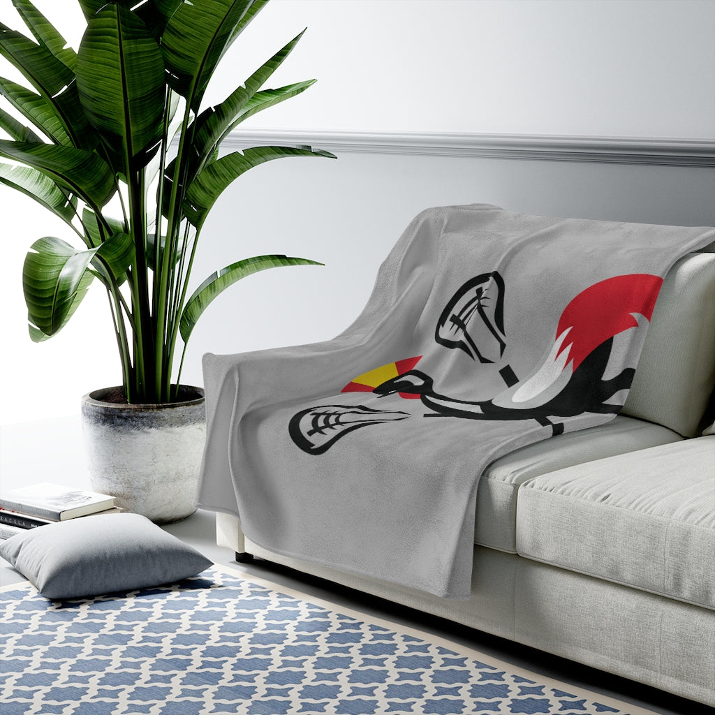 Uganda Lacrosse Velveteen Plush Blanket