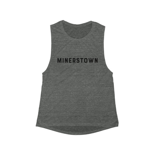Women's Minerstown Bella + Canvas Flowy Scoop Muscle Tank