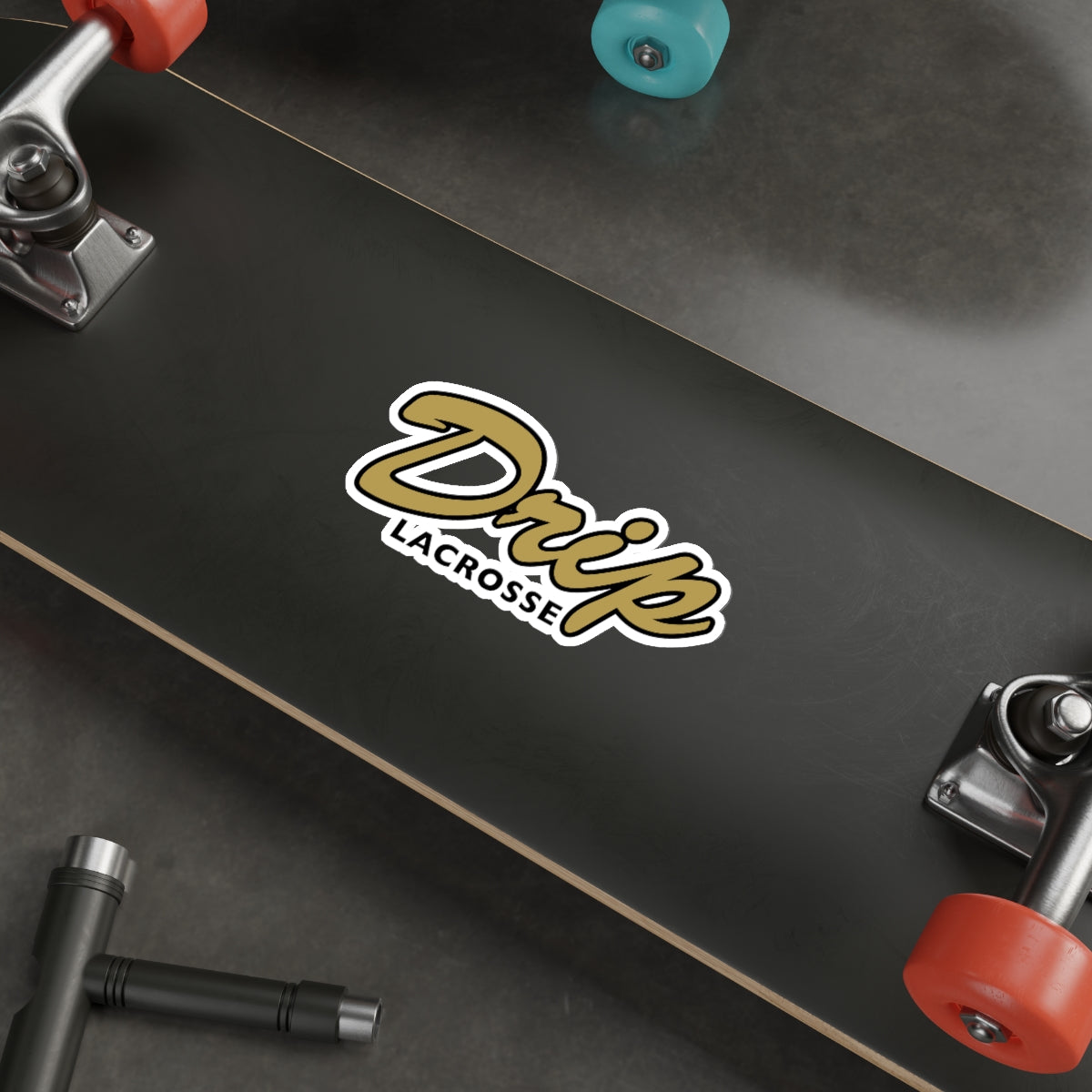 Drip Lacrosse Die-Cut Sticker