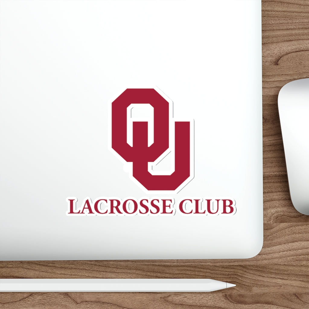 Oklahoma University Lacrosse Die-Cut Stickers