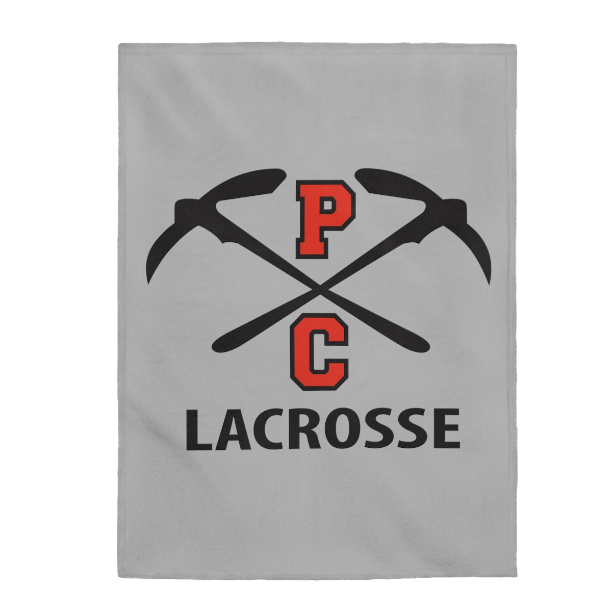 PCHS Boys Lacrosse Velveteen Plush Blanket
