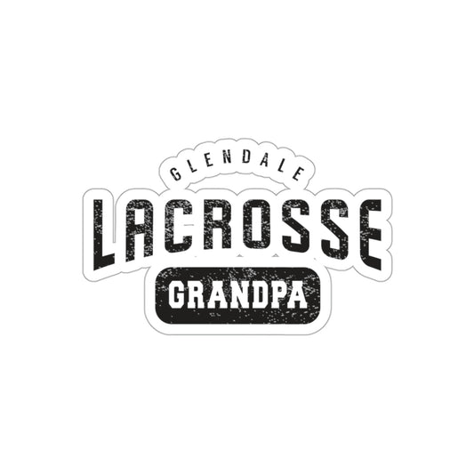 Glendale HS Lacrosse Die-Cut Stickers - Grandpa