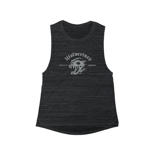 Women's Santa Fe Lacrosse Bella + Canvas Flowy Scoop Muscle Tank