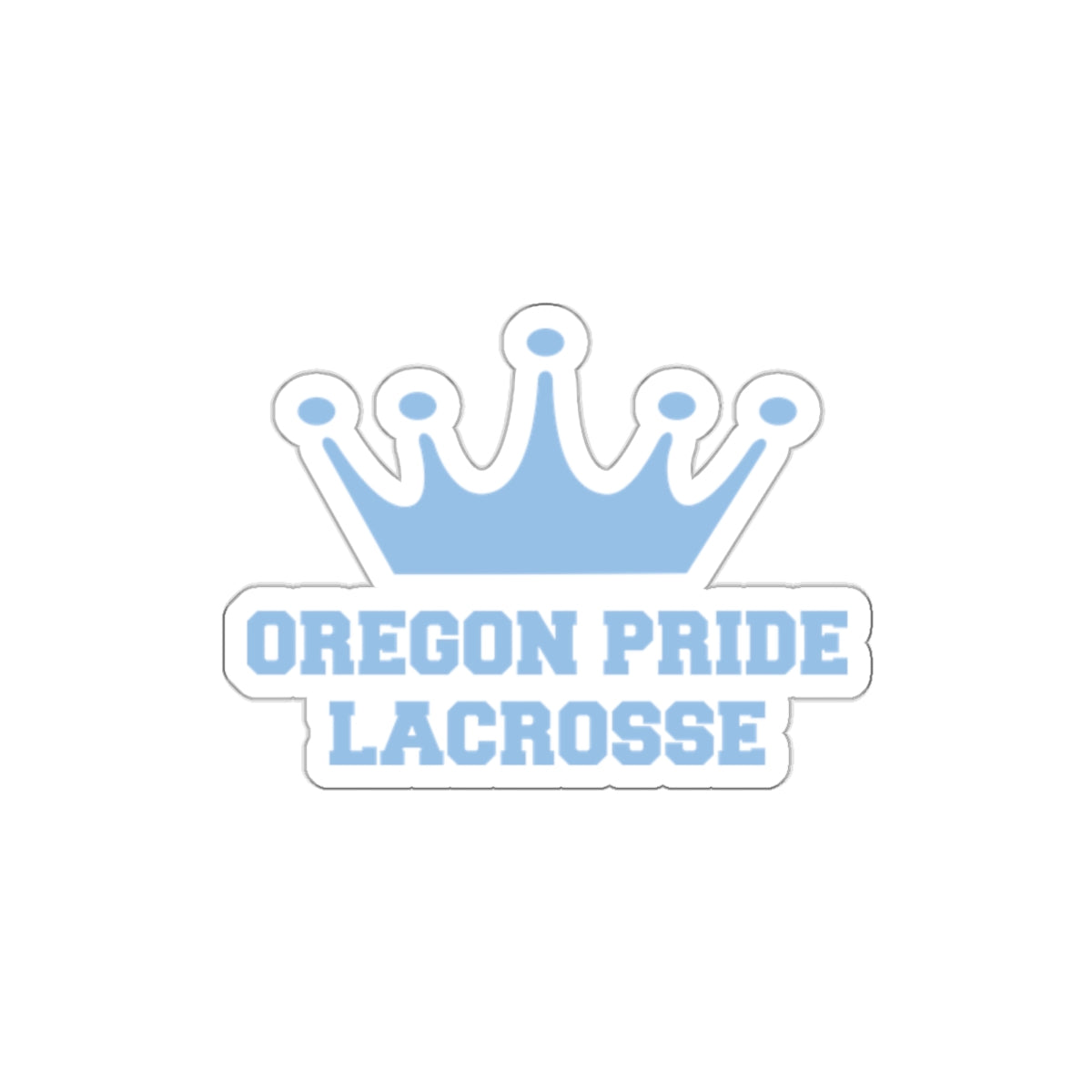 Oregon Pride Lacrosse Die-Cut Stickers