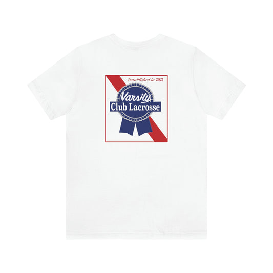 Adult Varsity Club Lacrosse Bella + Canvas Short Sleeve Cotton Tee - VCLxPBR