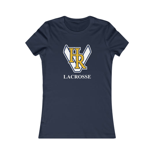 Women's HRV Lacrosse Bella + Canvas Short Sleeve Cotton Tee