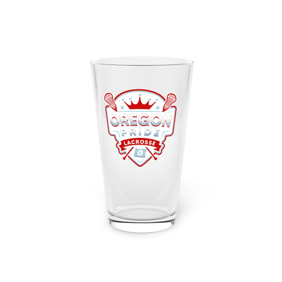 Oregon Pride Lacrosse Pint Glass - 16oz