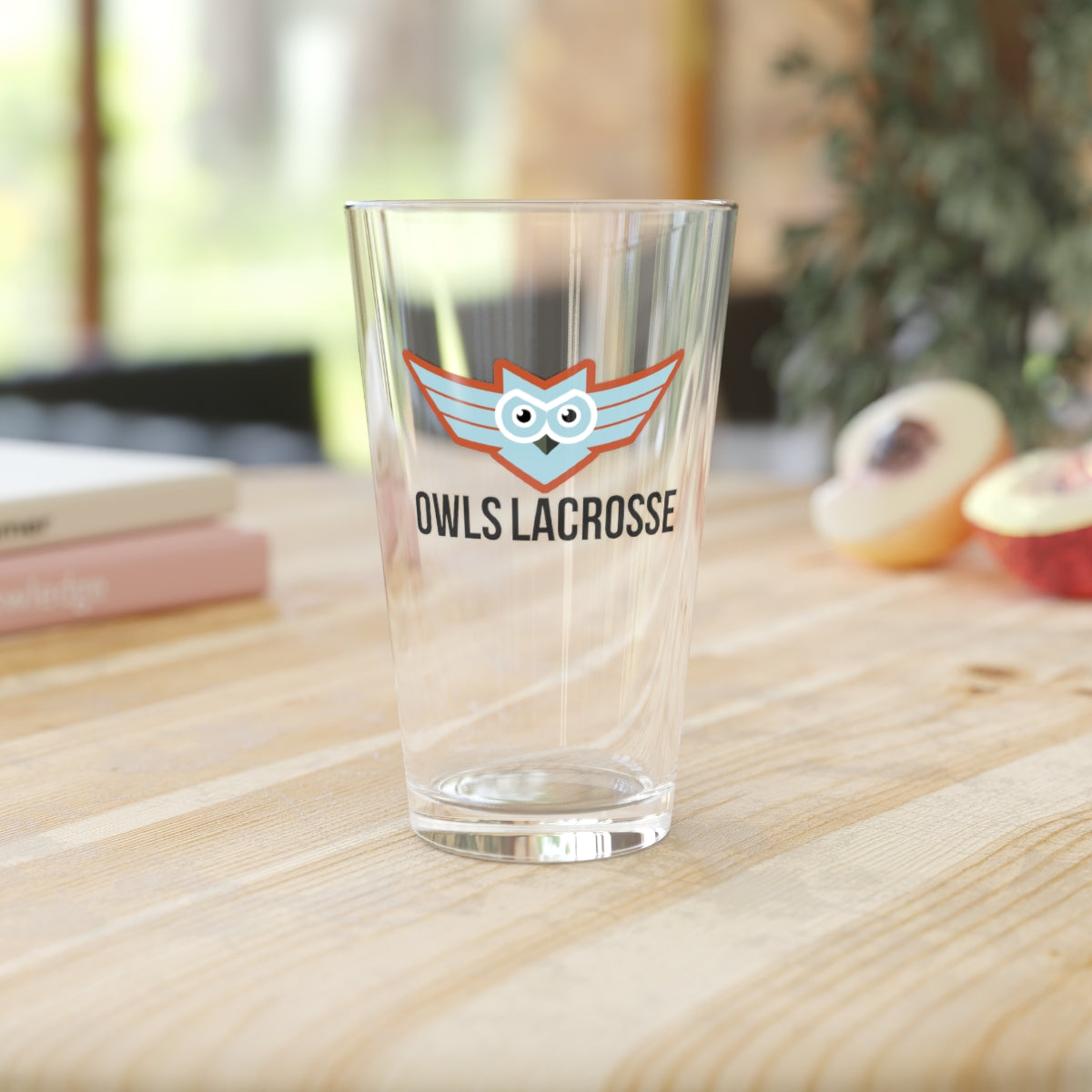 OWLS Lacrosse Pint Glass