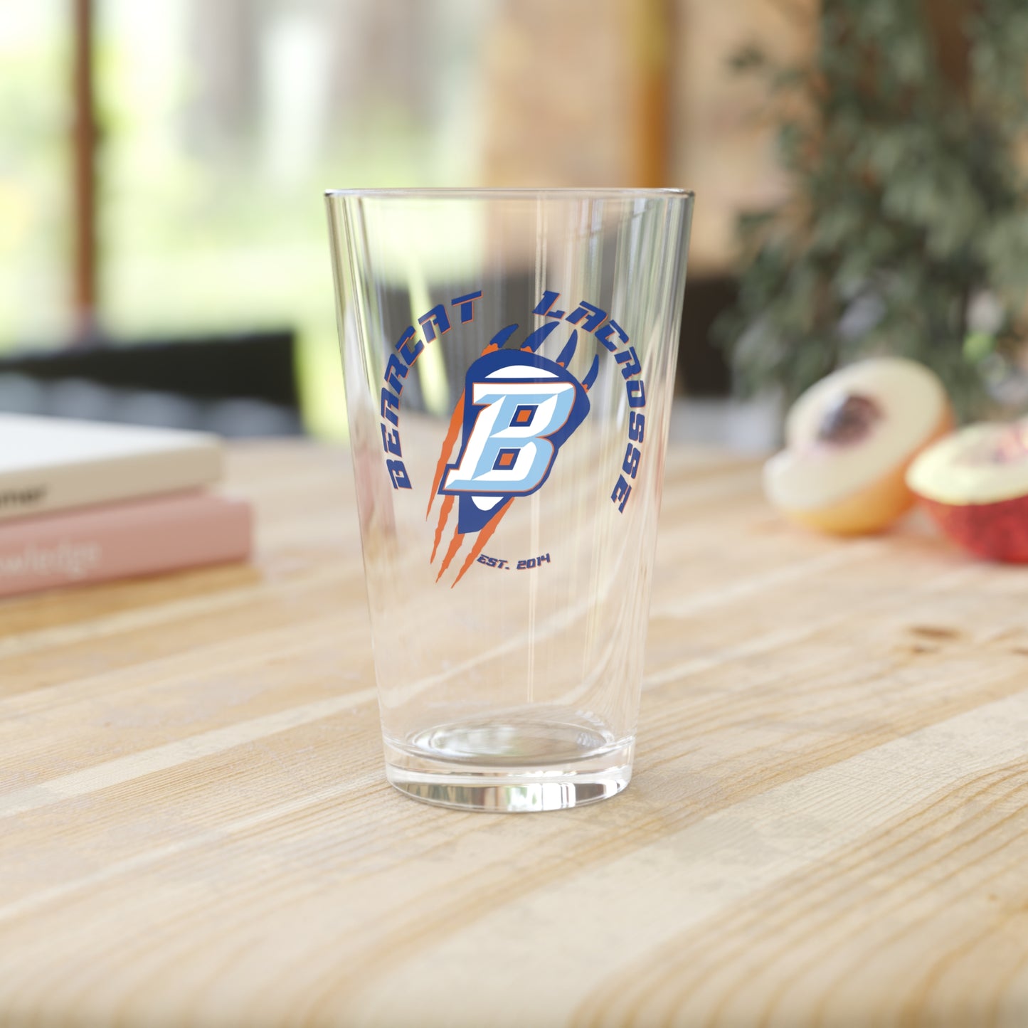Billings Bearcats Lacrosse Pint Glass - 16oz