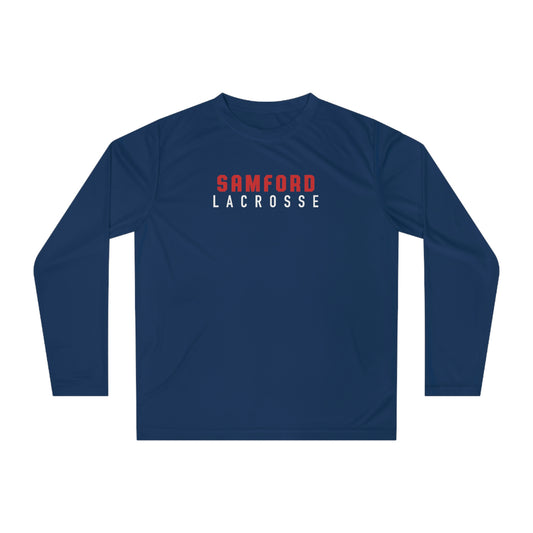 Adult Samford Lacrosse Team 365 Performance Long Sleeve Shirt