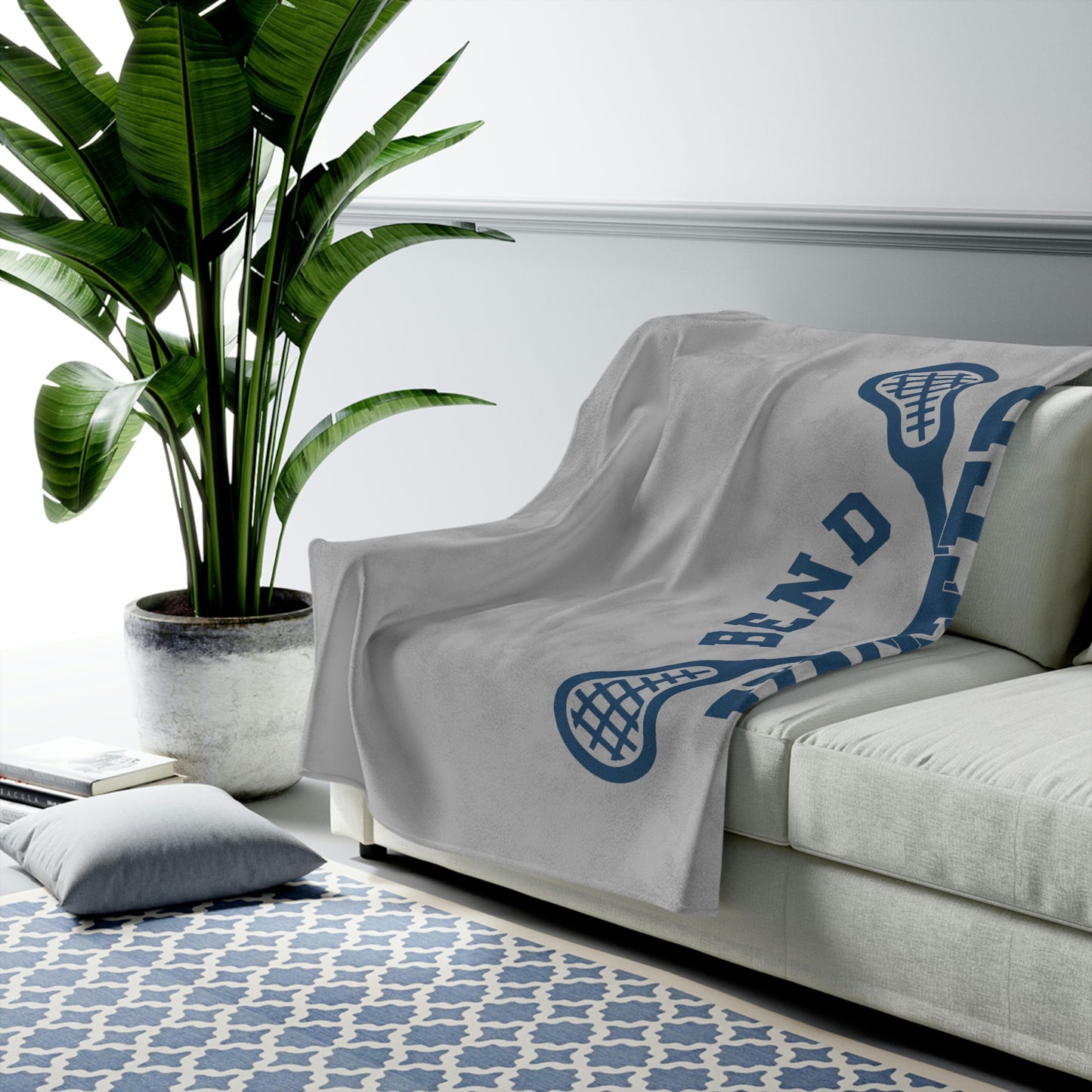 Bend United Lacrosse Velveteen Plush Blanket